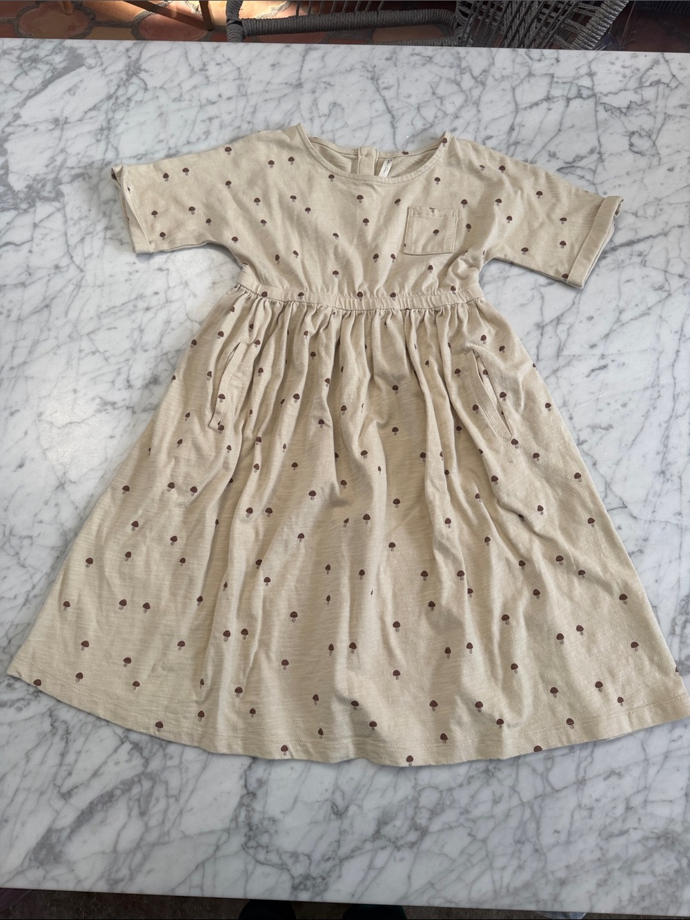 Rylee + Cru girls mushroom dress 6-7 NWOT